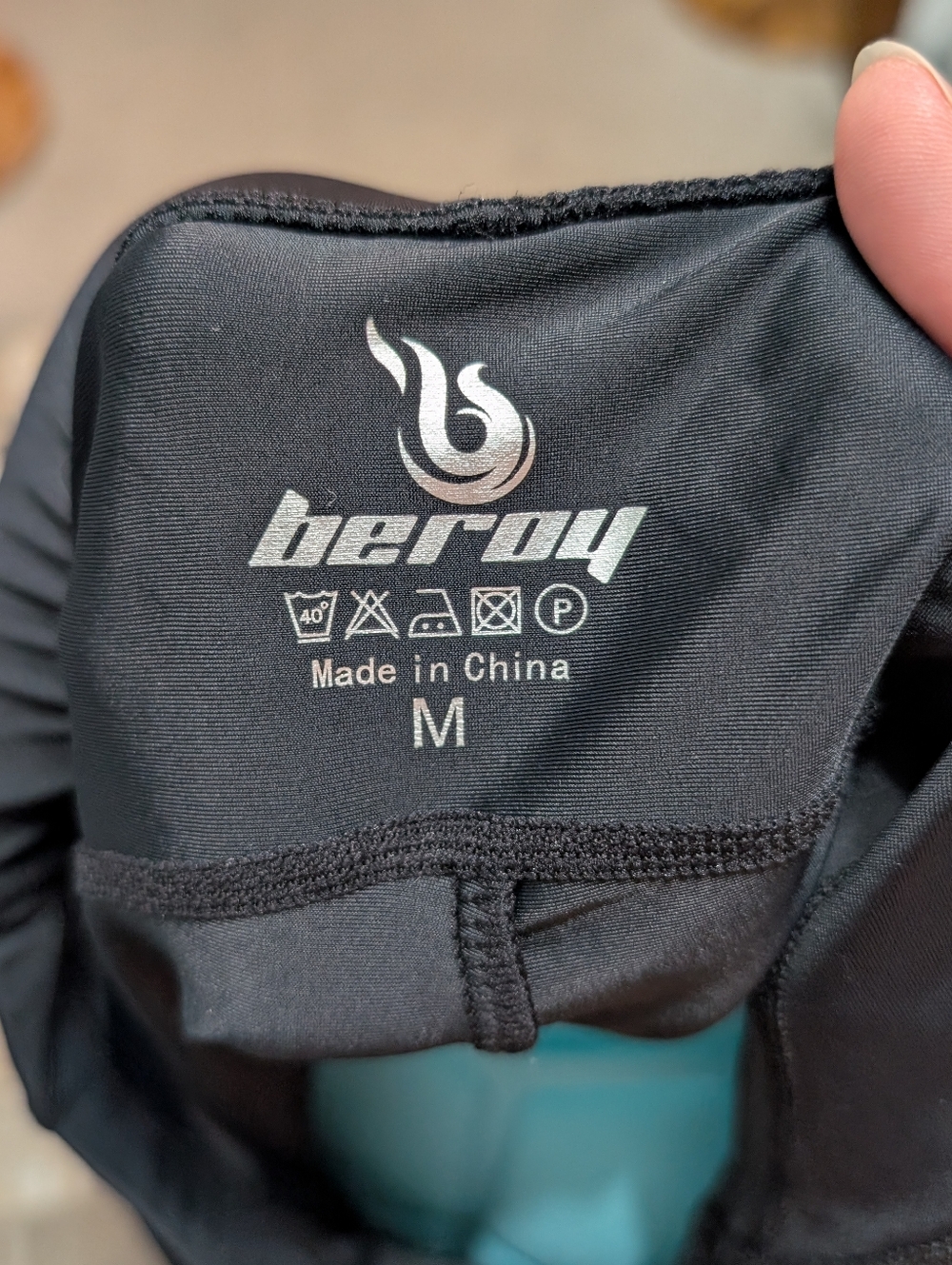 Beroy Women’s Medium Black Cycling Biker Shorts Padded Athletic M